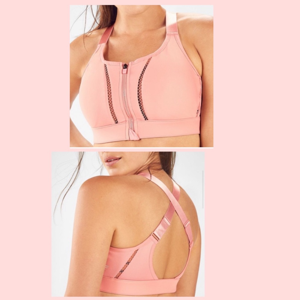 Fabletics Zoe Zip Front High Impact Sports Bra
